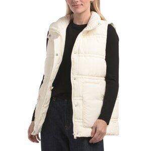 BERNARDO ecru Puffer Vest